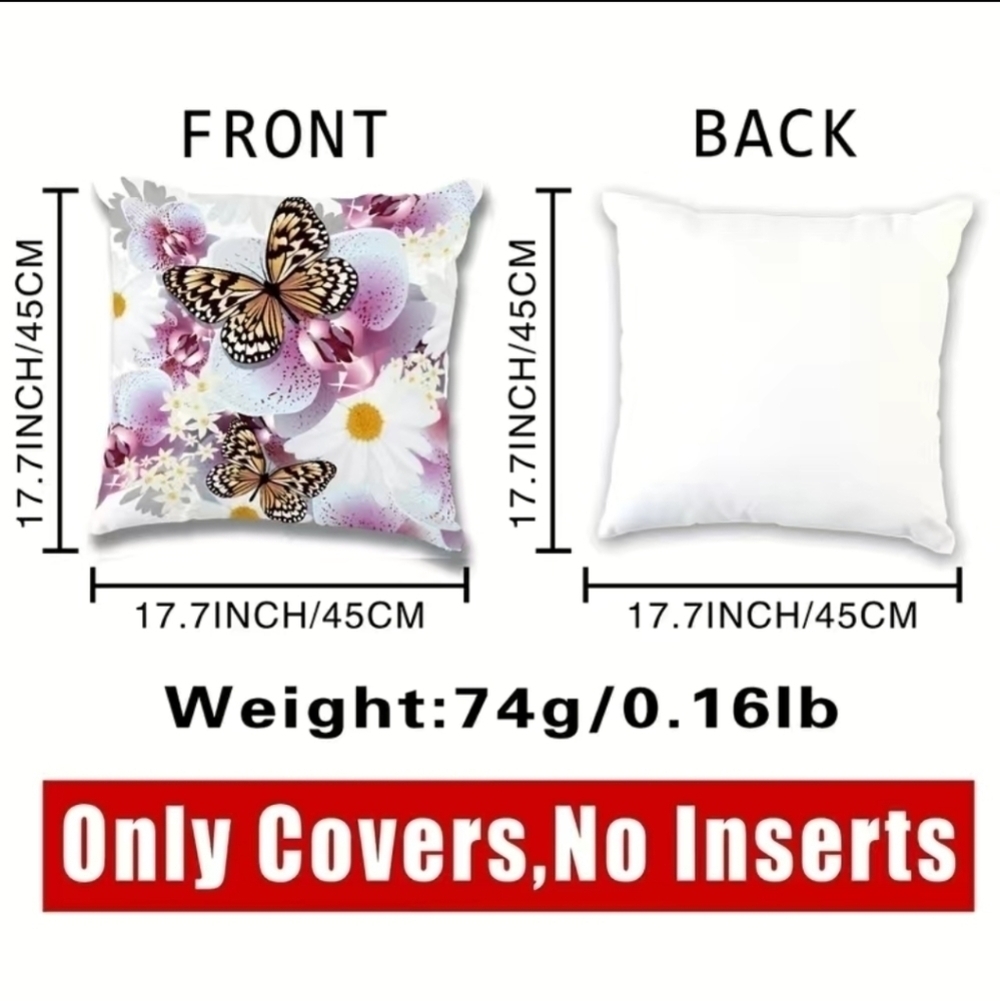 New kids Butterfly home decor accent pillow case - Picture 2 of 2